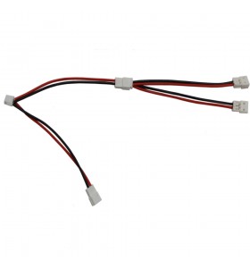 Custom 2Inch 5Cm Red Black 28Awg Y Split 2Female To 1Male Jst 1.5Mm 2Pin Wireharness Cable Wire